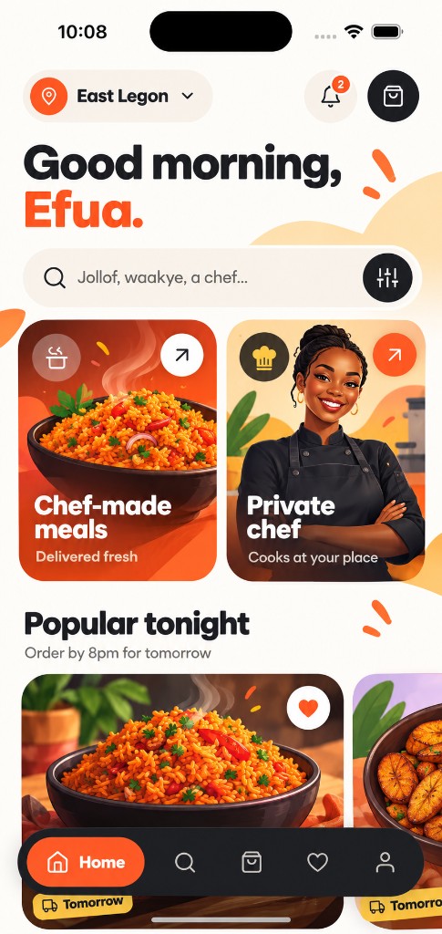 Girki app home screen